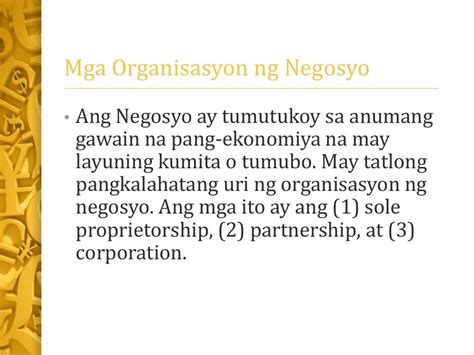 Sanaysay na tumutukoy sa kahalagahan ng mga organisasyon ng negosyo